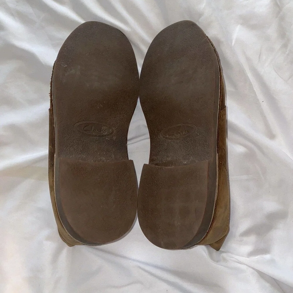 Clarks Desert‎ Ankle Boots Men Size 11.5 Brown Beeswax Leather 15260 University